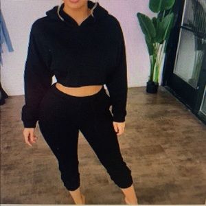 Black sweatsuit